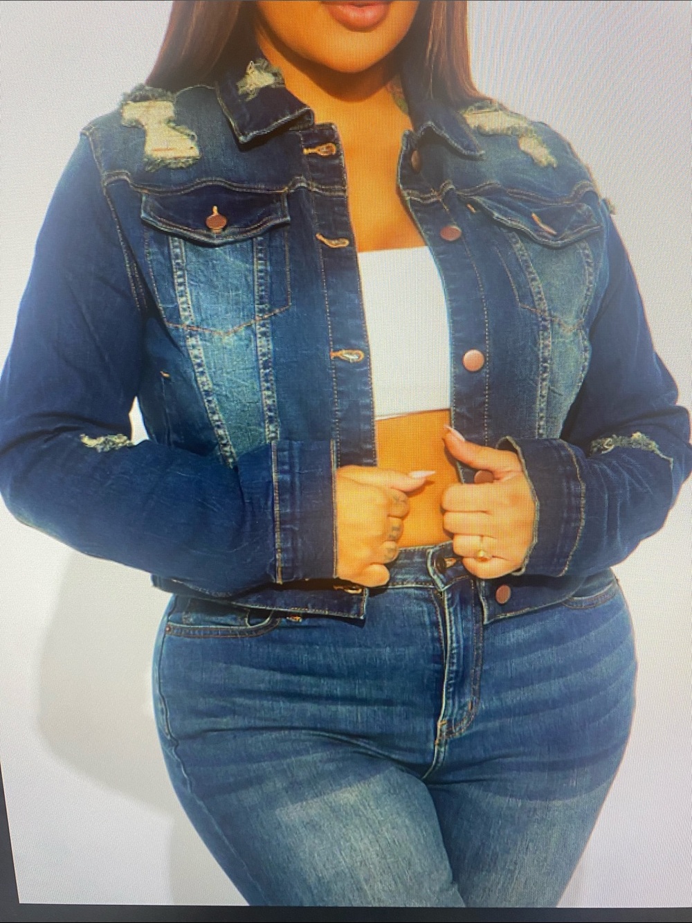 Kelly Denim Jacket - Dark